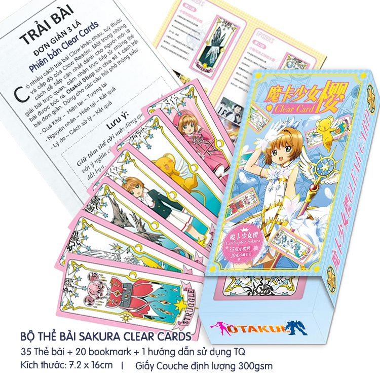 Bộ Bài Sakura Clear Cards Mới 45 Lá