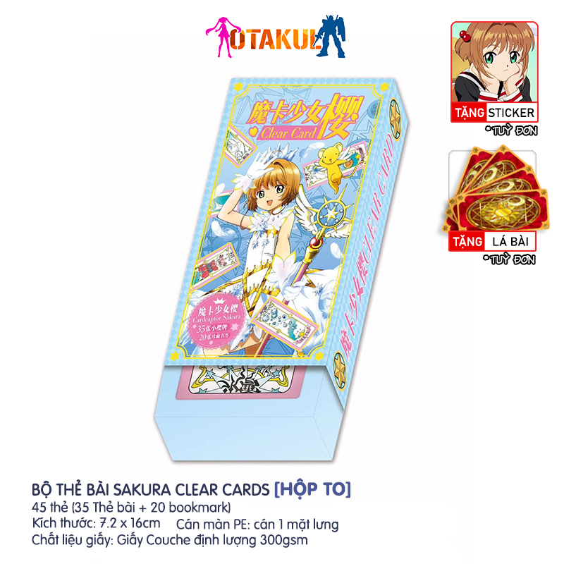 Bộ Bài Sakura Clear Cards Mới 45 Lá