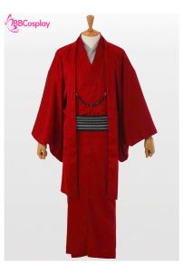 Đồ Nam Nhật Bản Yukata Đỏ Kèm Khoác Haori Thêu Gia Huy Hoa Mai - HÀNG SHOP MAY