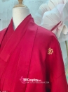 Trang Phục Nam Nhật Bản Yukata Đỏ Kèm Khoác Haori Thêu Gia Huy Hoa Mai - HÀNG SHOP MAY