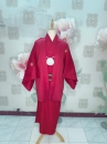 Trang Phục Nam Nhật Bản Yukata Đỏ Kèm Khoác Haori Thêu Gia Huy Hoa Mai - HÀNG SHOP MAY