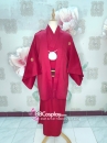 Trang Phục Nam Nhật Bản Yukata Đỏ Kèm Khoác Haori Thêu Gia Huy Hoa Mai - HÀNG SHOP MAY
