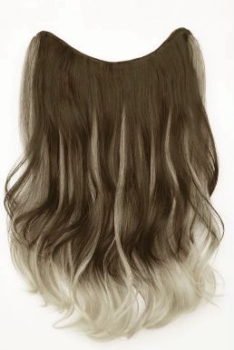 Tóc Giả Nửa Đầu Ombre Khói Vàng - Đón Đầu Xu Hướng