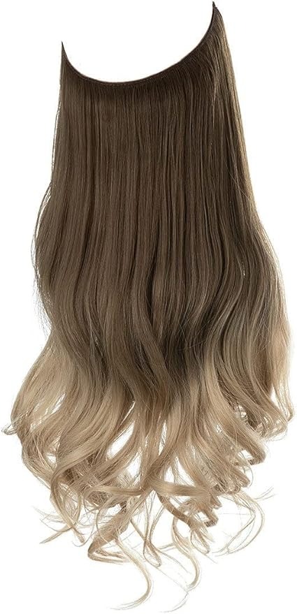 Tóc Giả Nửa Đầu Ombre Khói Vàng - Đón Đầu Xu Hướng