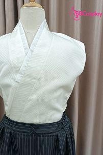 Kimono Nam Phong Cách Samurai - Áo Kem Váy Sọc