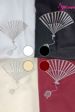 Kimono Nam Phong Cách Samurai - Áo Kem Váy Sọc