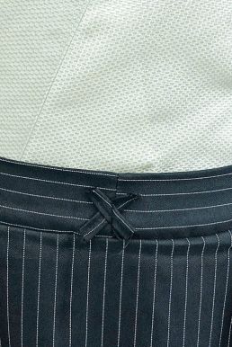 Kimono Nam Phong Cách Samurai - Áo Kem Váy Sọc
