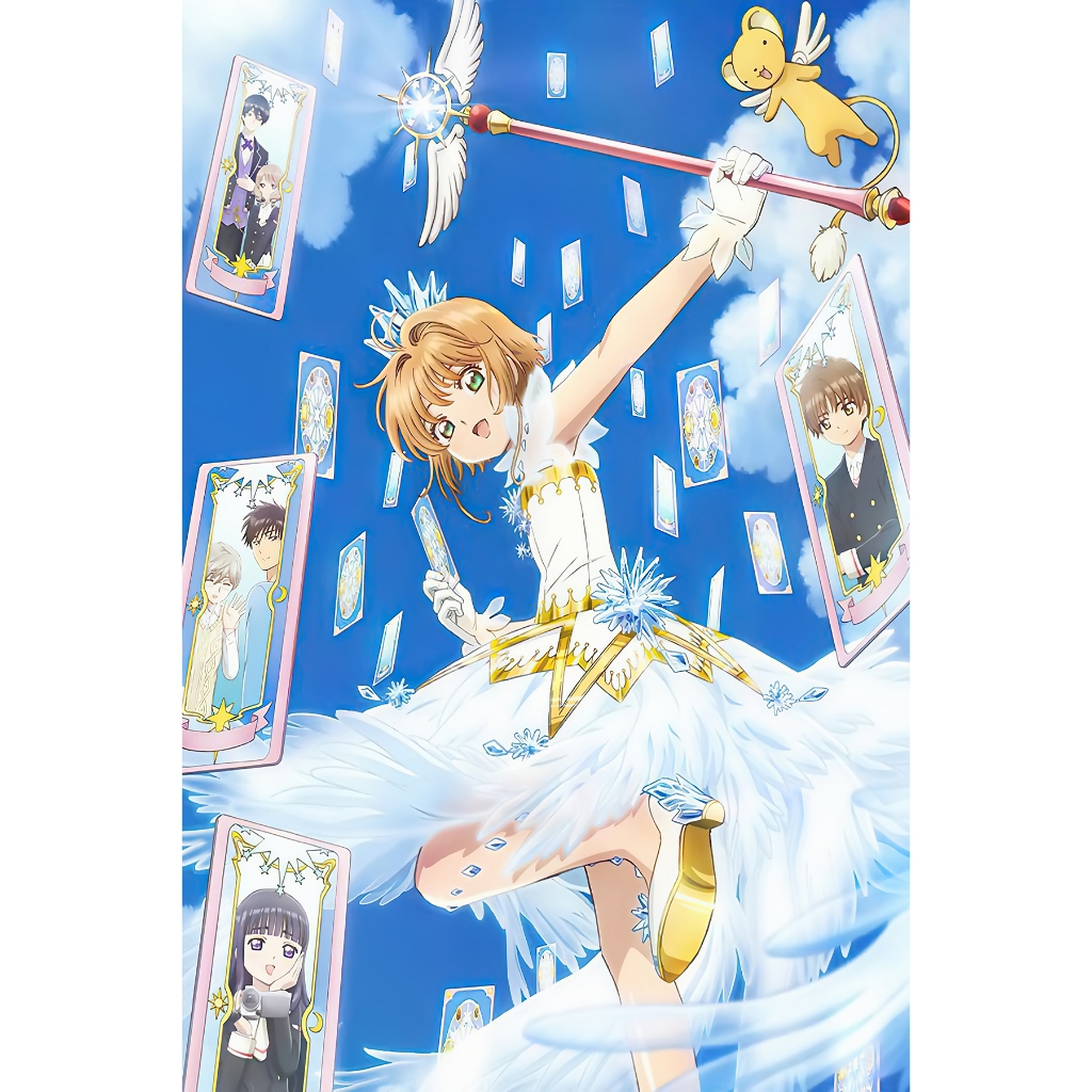 Bộ Album Ảnh Sakura - Poster Và Tranh Tô Màu Nước Sakura Captor Card