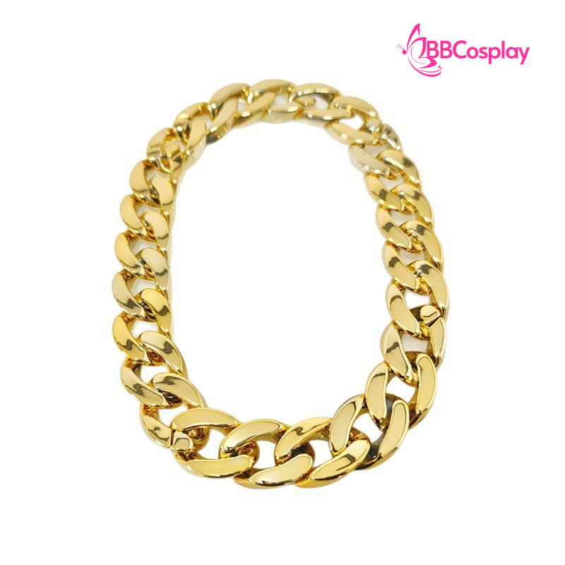 Vòng Cổ Dây Chuyền Vàng Cho Chó Mèo Bằng Nhựa Sang Chảnh