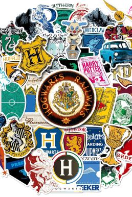 Hình Dán Harry Potter Dễ Thương - Set 10 Tấm Lộn Xộn