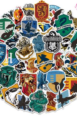 Hình Dán Harry Potter Dễ Thương - Set 10 Tấm Lộn Xộn