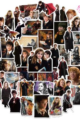 Hình Dán Harry Potter Dễ Thương - Set 10 Tấm Lộn Xộn