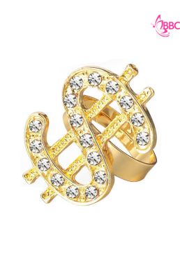 Phụ Kiện Dây Chuyền Vàng Mặt Dây Hình Đô La Và Nhẫn Mặt Đô La