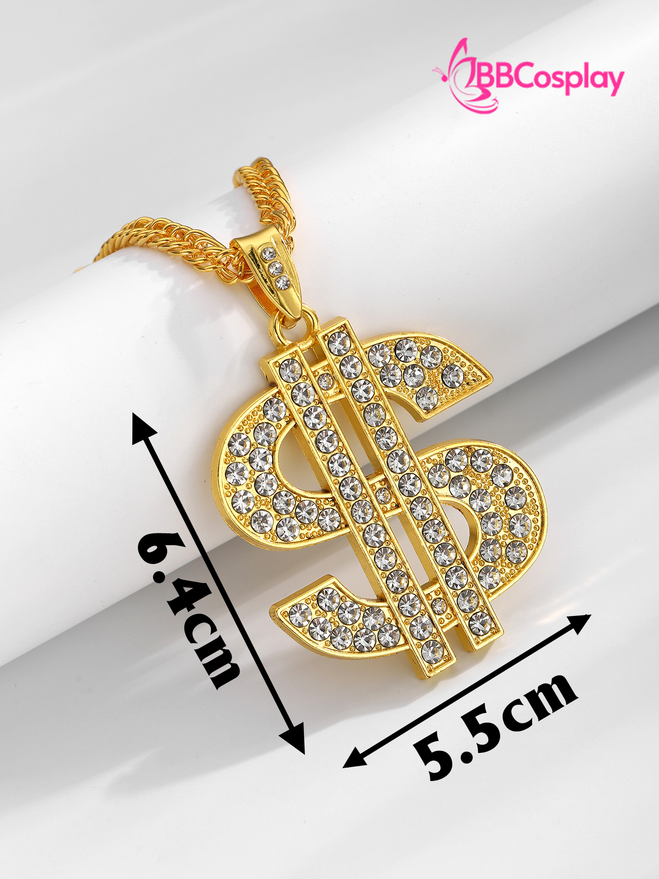Phụ Kiện Dây Chuyền Vàng Mặt Dây Hình Đô La Và Nhẫn Mặt Đô La