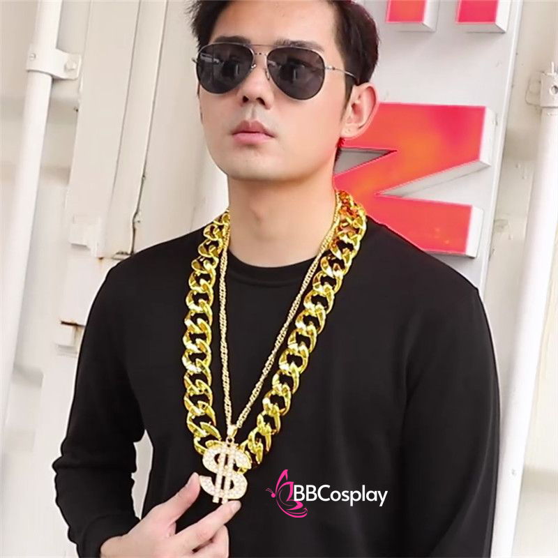 Phụ Kiện Dây Chuyền Vàng Mặt Dây Hình Đô La Và Nhẫn Mặt Đô La