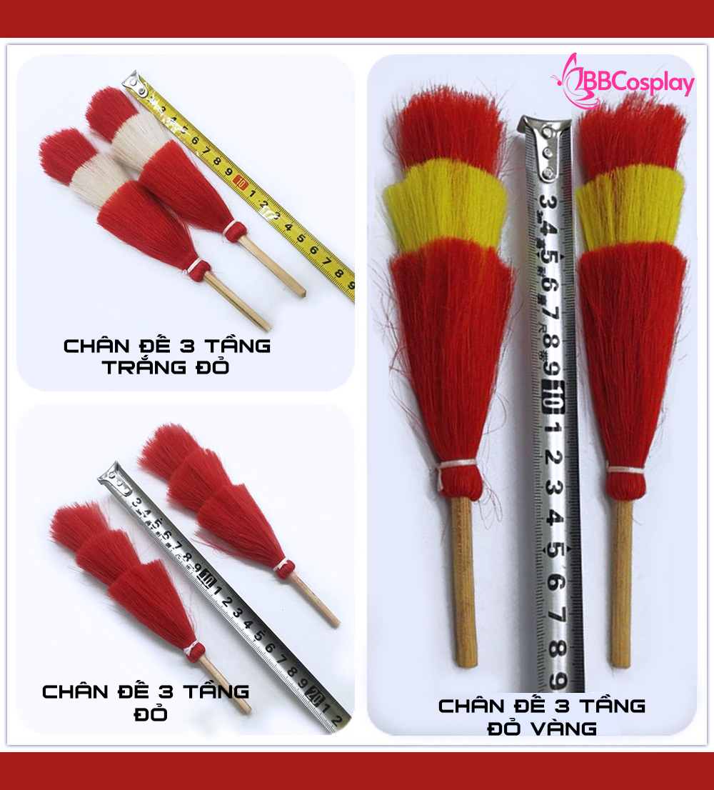 Chân Đế Chim Trĩ 3 TẦNG - ĐỎ