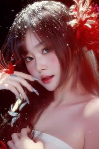 Kẹp Tóc Hoa Bỉ Ngạn Đỏ - Kẹp Tóc Chụp Ảnh