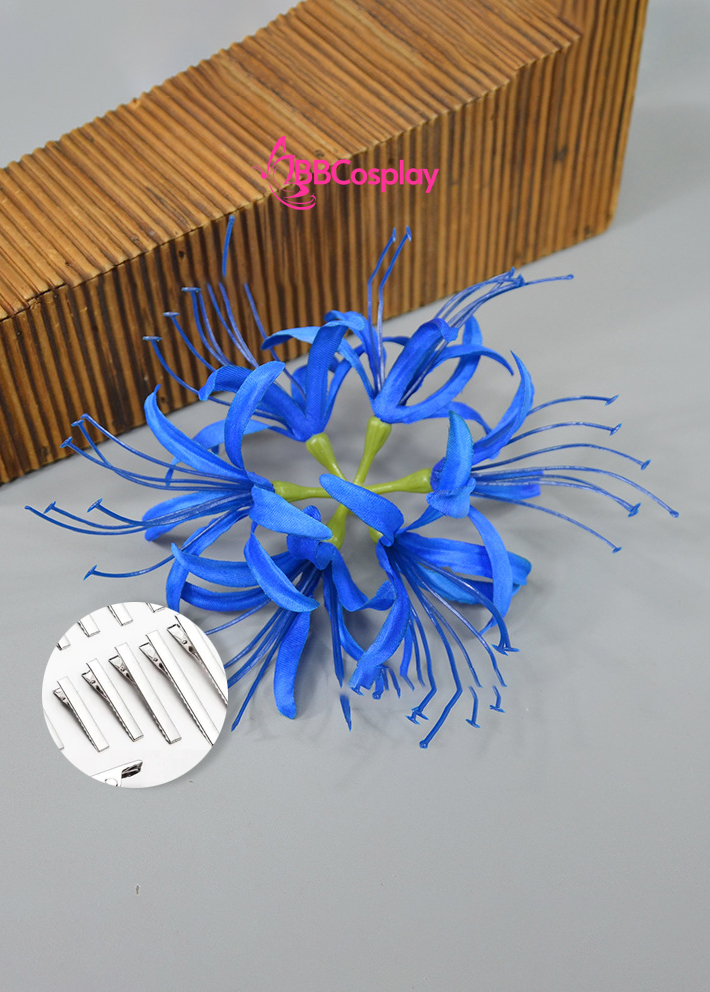 Kẹp Tóc Hoa Bỉ Ngạn Đỏ - Kẹp Tóc Chụp Ảnh