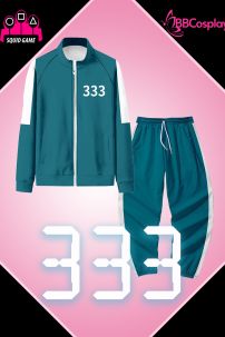 Trang Phục Người Chơi 333 Trò Chơi Con Mực - Màu Xanh Nhạt