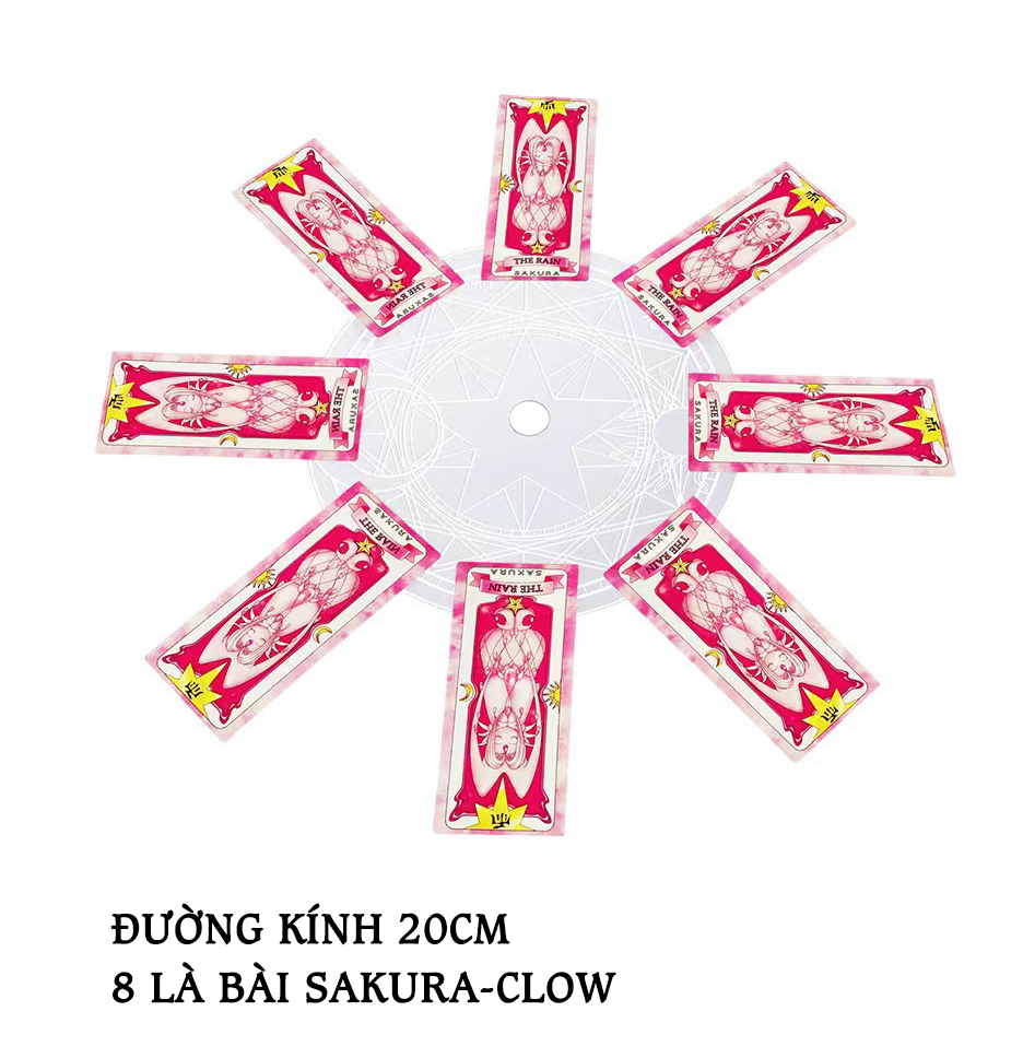 Đĩa Xoay Bài Sakura Cao Cấp - Công Cụ Dùng Để Cosplay Nhân Vật Sakura