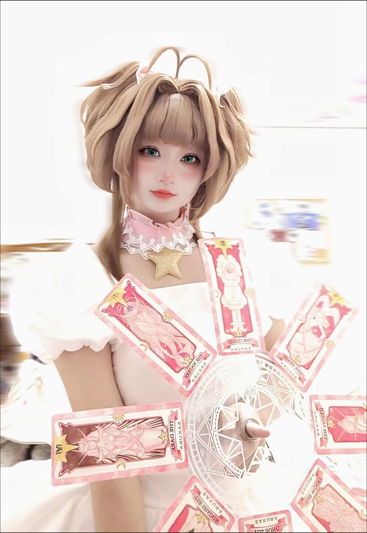 Đĩa Xoay Bài Sakura Cao Cấp - Công Cụ Dùng Để Cosplay Nhân Vật Sakura