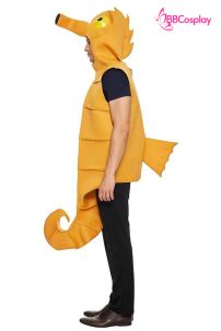 Đồ Mascot Con Cá Ngựa Vàng