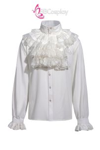 Áo Sơ Mi Châu Âu Nhúm Bèo Cổ Lớn - Áo Châu Âu