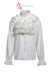 Áo Sơ Mi Châu Âu Nhúm Bèo Cổ Lớn - Áo Châu Âu