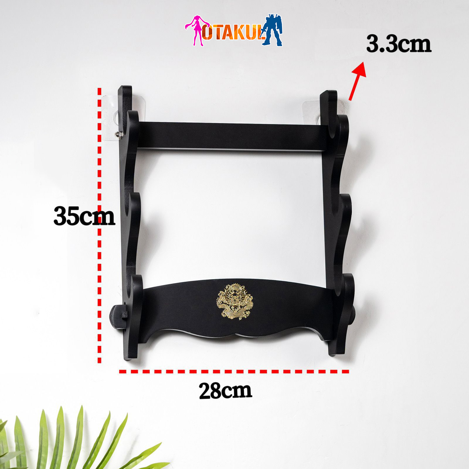 Giá Để Kiếm Treo Tường Hình Rồng - Loại Nhỏ