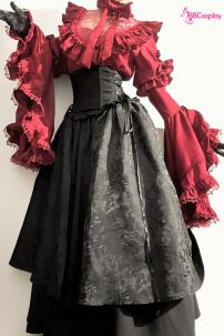 Đồ Nữ Tước Hoa Hồng Đen Steampunk