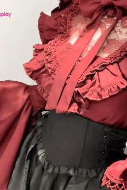 Trang Phục Nữ Tước Hoa Hồng Đen Steampunk