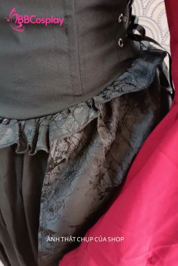 Trang Phục Nữ Tước Hoa Hồng Đen Steampunk