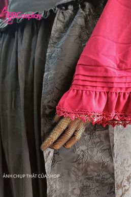 Trang Phục Nữ Tước Hoa Hồng Đen Steampunk
