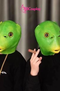 Mặt Nạ Cá Silicon - Mặt Nạ Cá Xanh