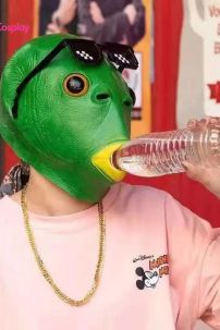 Mặt Nạ Cá Silicon - Mặt Nạ Cá Xanh