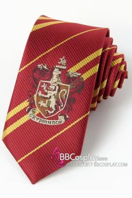 Cà Vạt Trường Phù Thuỷ Hogwarts - Godric Gryffindor (Có Logo)
