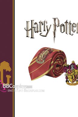 Cà Vạt Trường Phù Thuỷ Hogwarts - Godric Gryffindor (Có Logo)