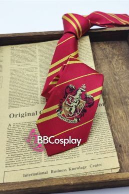 Cà Vạt Trường Phù Thuỷ Hogwarts - Godric Gryffindor (Có Logo)