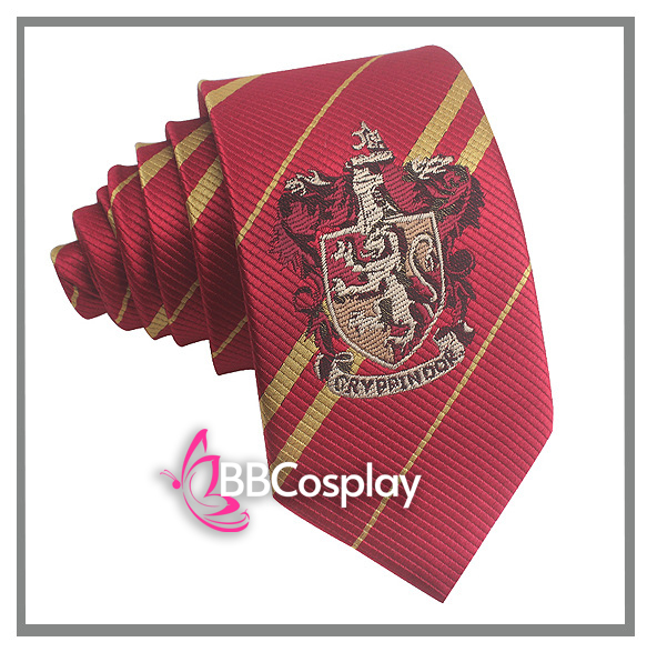 Cà Vạt Trường Phù Thuỷ Hogwarts - Godric Gryffindor (Có Logo)