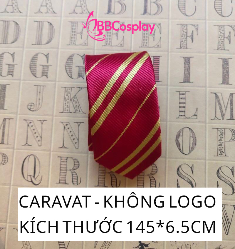 Cà Vạt Trường Phù Thuỷ Hogwarts - Godric Gryffindor (Không Logo)