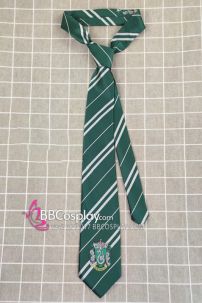 Cà Vạt Trường Phù Thuỷ Hogwarts -  Salazar Slytherin (Có Logo)