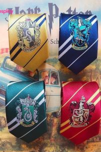 Cà Vạt Trường Phù Thuỷ Hogwarts -  Salazar Slytherin (Có Logo)