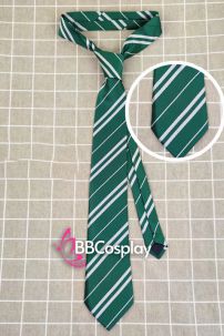 Cà Vạt Trường Phù Thuỷ Hogwarts -  Salazar Slytherin (Có Logo)