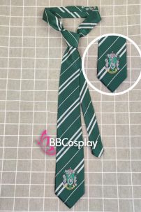Cà Vạt Trường Phù Thuỷ Hogwarts -  Salazar Slytherin (Có Logo)