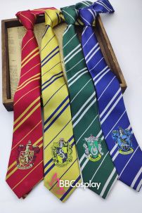 Cà Vạt Trường Phù Thuỷ Hogwarts -  Salazar Slytherin (Có Logo)