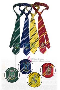 Cà Vạt Trường Phù Thuỷ Hogwarts - Helga Hufflepuff (Có Logo)