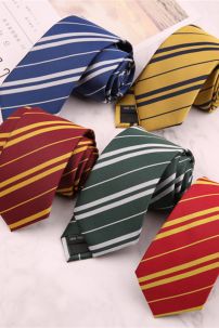 Cà Vạt Trường Phù Thuỷ Hogwarts - Helga Hufflepuff (Có Logo)