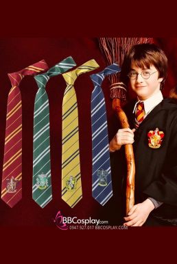 Cà Vạt Trường Phù Thuỷ Hogwarts - Helga Hufflepuff (Có Logo)