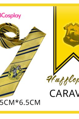 Cà Vạt Trường Phù Thuỷ Hogwarts - Helga Hufflepuff (Có Logo)