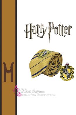 Cà Vạt Trường Phù Thuỷ Hogwarts - Helga Hufflepuff (Có Logo)